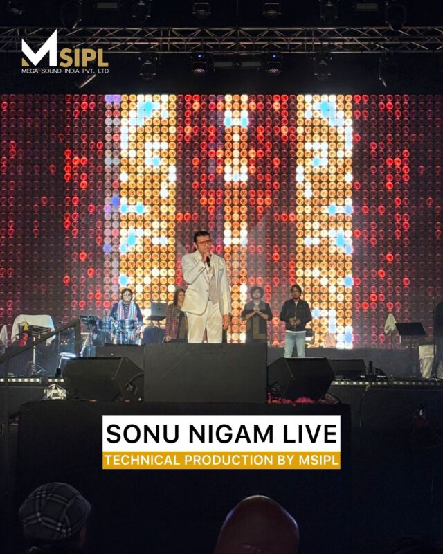 An unforgettable night with the legendary Sonu Nigam, powered by the best in tech! MSIPL proudly provided the technical production with L Acoustics K1 system for crystal-clear sound and the Digico Quantum 338 console for flawless audio control. Stage lights that set the mood, creating the perfect atmosphere for an epic live performance! 
.
.
#SonuNigamLive #MSIPL #AudioExcellence #StageLights #LAcousticsK1 #DigicoQuantum338 #LiveEventMagic”