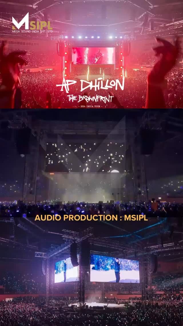 MSIPL handled complete audio production for AP Dhillon’s Delhi concert on 14th December 2024 with:
🔊 L-Acoustics K1
🎛 DiGiCo Quantum 5

Taking live sound to the next level! 💯

#MSIPL #MegaSound #APDhillon #HoneySingh #JazzyB #TrailblazeProduction #360DegreeStage #ConcertAudio #LAcousticsK1 #DigicoQuantum5 #LiveSound #TheBrownPrint2024 #IndiraGandhiStadium #NewDelhi